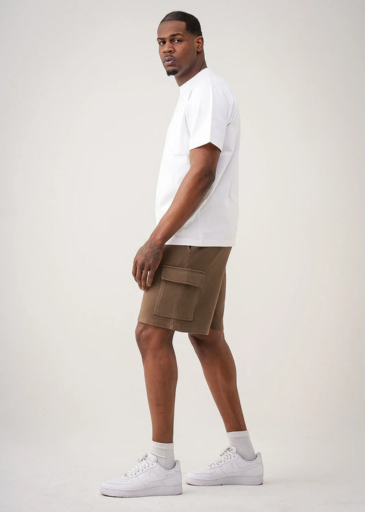 12 OZ Garment Dye Interlock Cargo Shorts