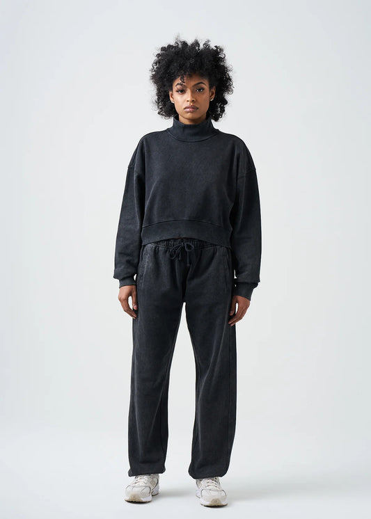 14 OZ French Terry Garment Dyed Mock Neck Sweatsuit