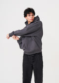 Dark Gray Oversized Heavyweight Fleece Sweatshirt