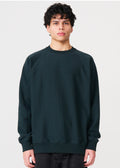 Dark Green Heavyweight Fleece Crewneck Sweatshirt