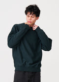 Dark Green Heavyweight Fleece Crewneck Sweatshirt