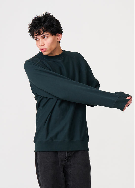 Dark Green Heavyweight Fleece Crewneck Sweatshirt