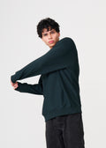 Dark Green Heavyweight Fleece Crewneck Sweatshirt