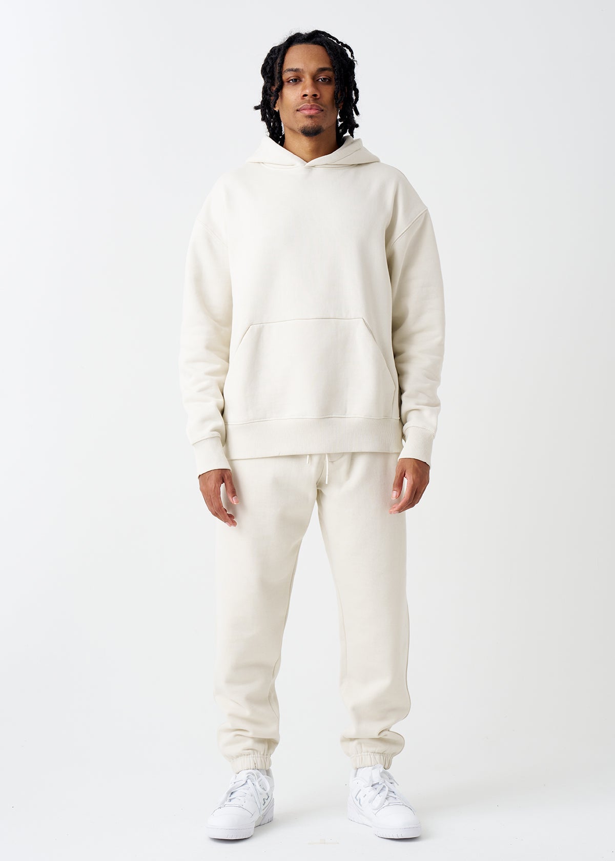 White Heavyweight Fleece Sweatsuit – NoveaTerra