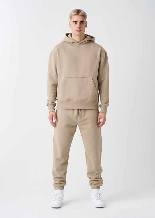 Beige Heavyweight Fleece Sweatsuit