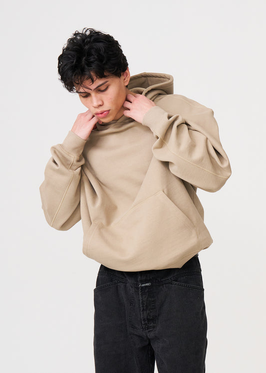 Sand Oversized Heavyweight Fleece Sweatshirt